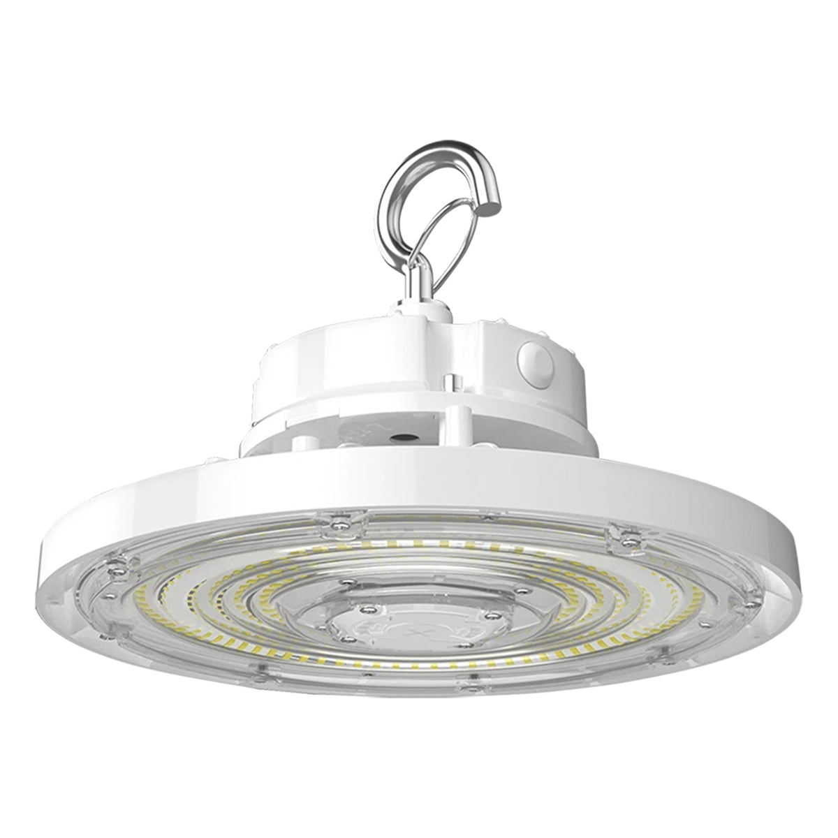 High Bay UFO LED Light, 15000 Lumens, 60/80/100W, 30K/40K/50K, 120/277V, White - Bees Lighting