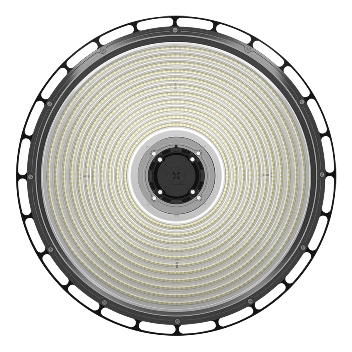 High Bay UFO LED Light, 79000 Lumens, 300/400/500W, 30K/40K/50K, 480V, Black