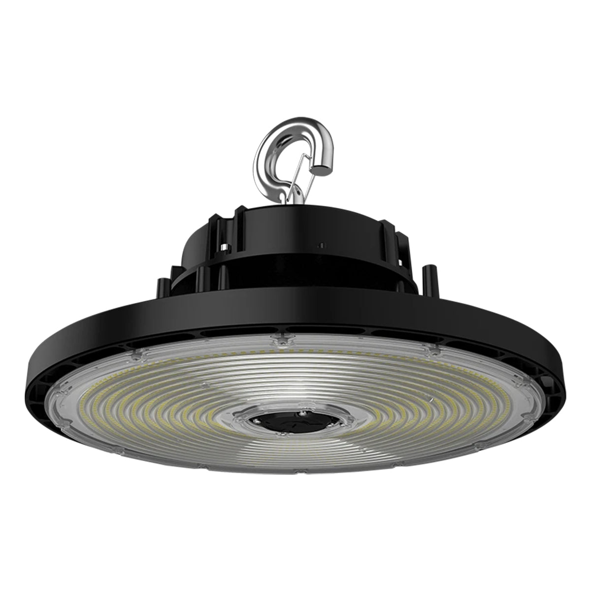 High Bay UFO LED Light, 79000 Lumens, 300/400/500W, 30K/40K/50K, 120/277V, Black - Bees Lighting