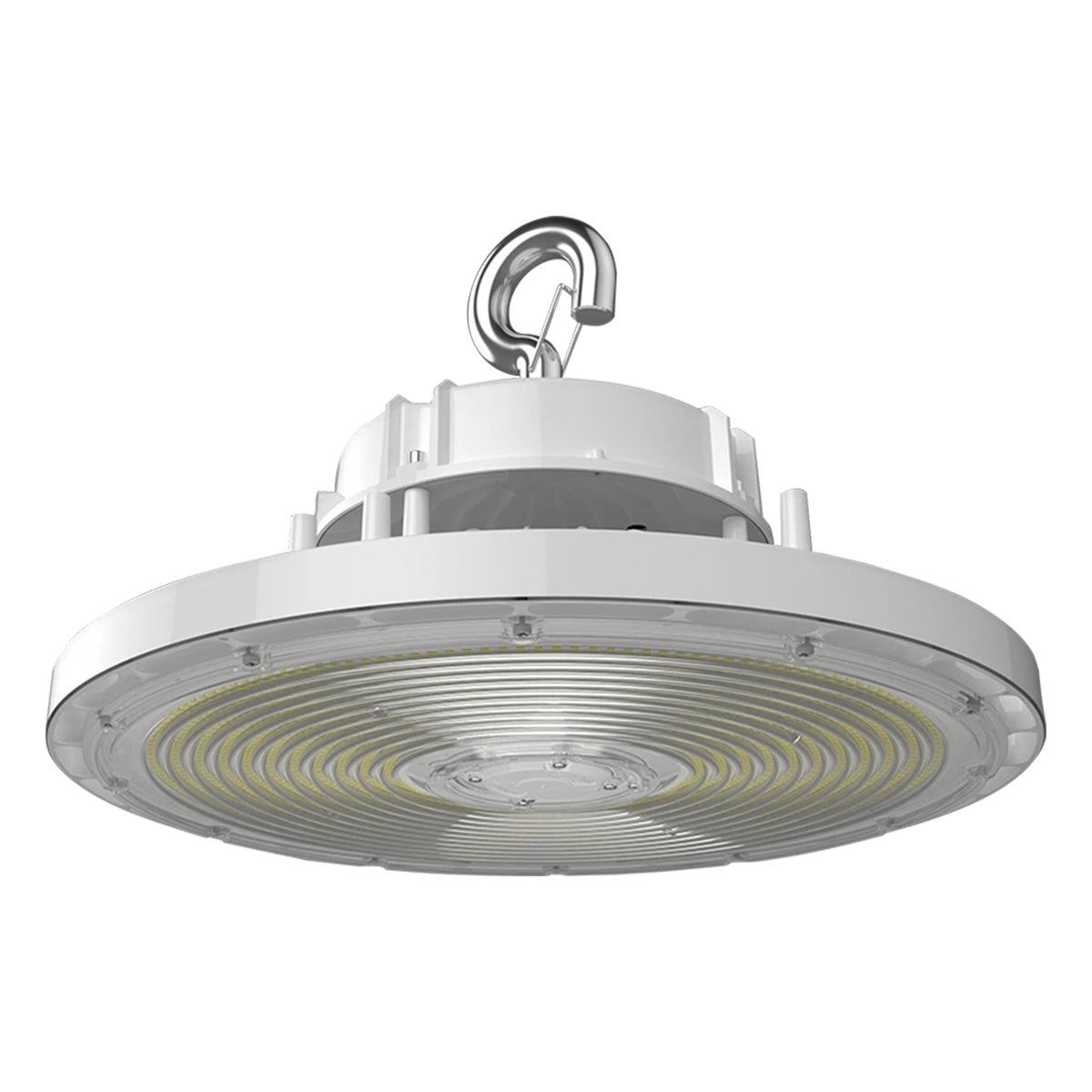 High Bay UFO LED Light, 79000 Lumens, 300/400/500W, 30K/40K/50K, 120/277V, White - Bees Lighting