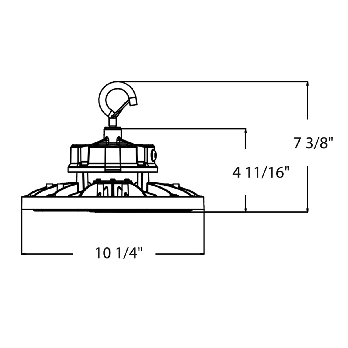 High Bay UFO LED Light, 22000 Lumens, 100/120/150W, 30K/40K/50K, 120/277V, White - Bees Lighting