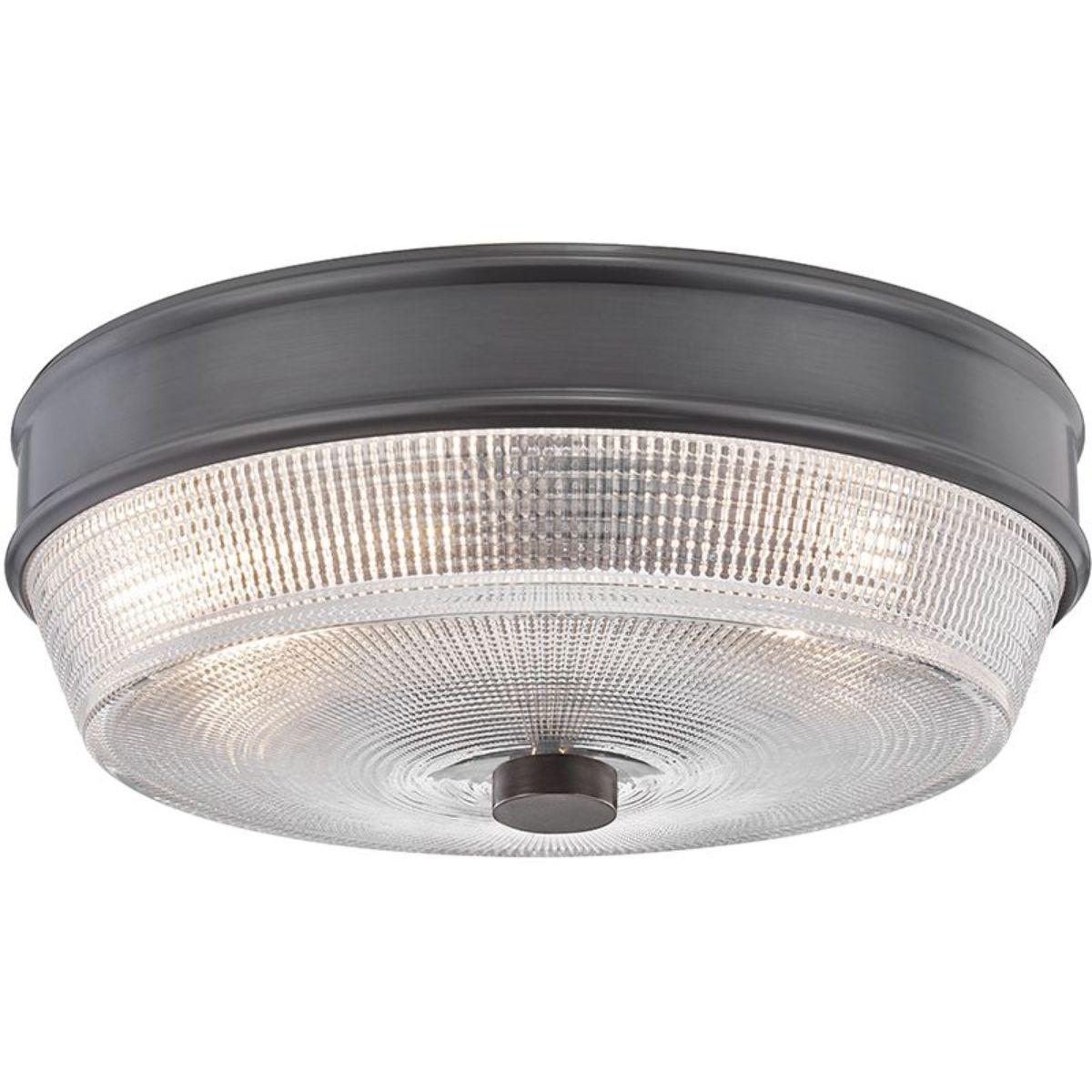 Lacey 10 in. 2 Lights Flush Mount Light Old Bronze Finish