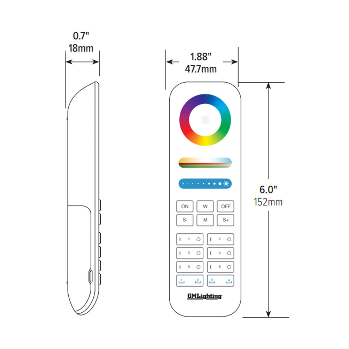 Universal 1-5 Channel RF Remote | LED Control System