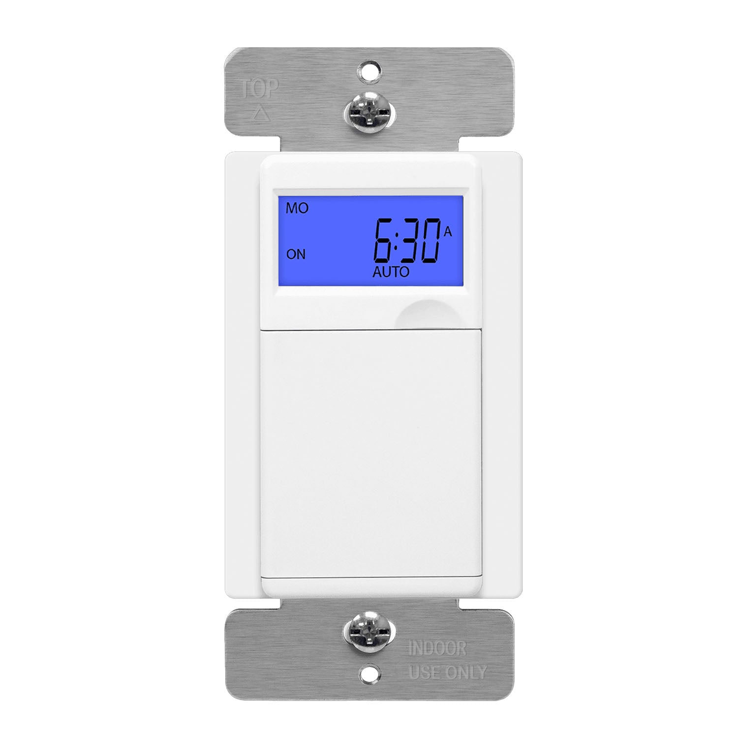 15 Amp 7-Day Digital In-Wall Programmable Timer Switch, White