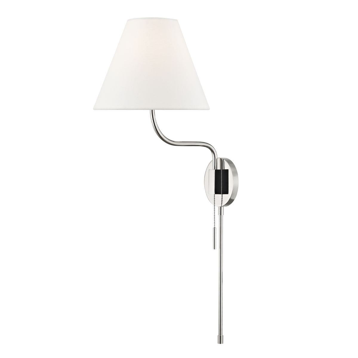 Patti Contemporary Wall Lamp Silver finish