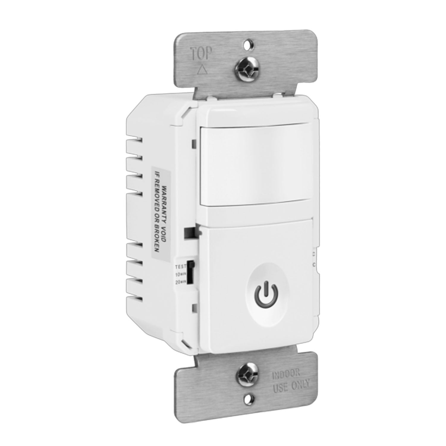 PIR 180º Occupancy|Vacancy Motion Sensor Wall Switch, 5A, 120V, White