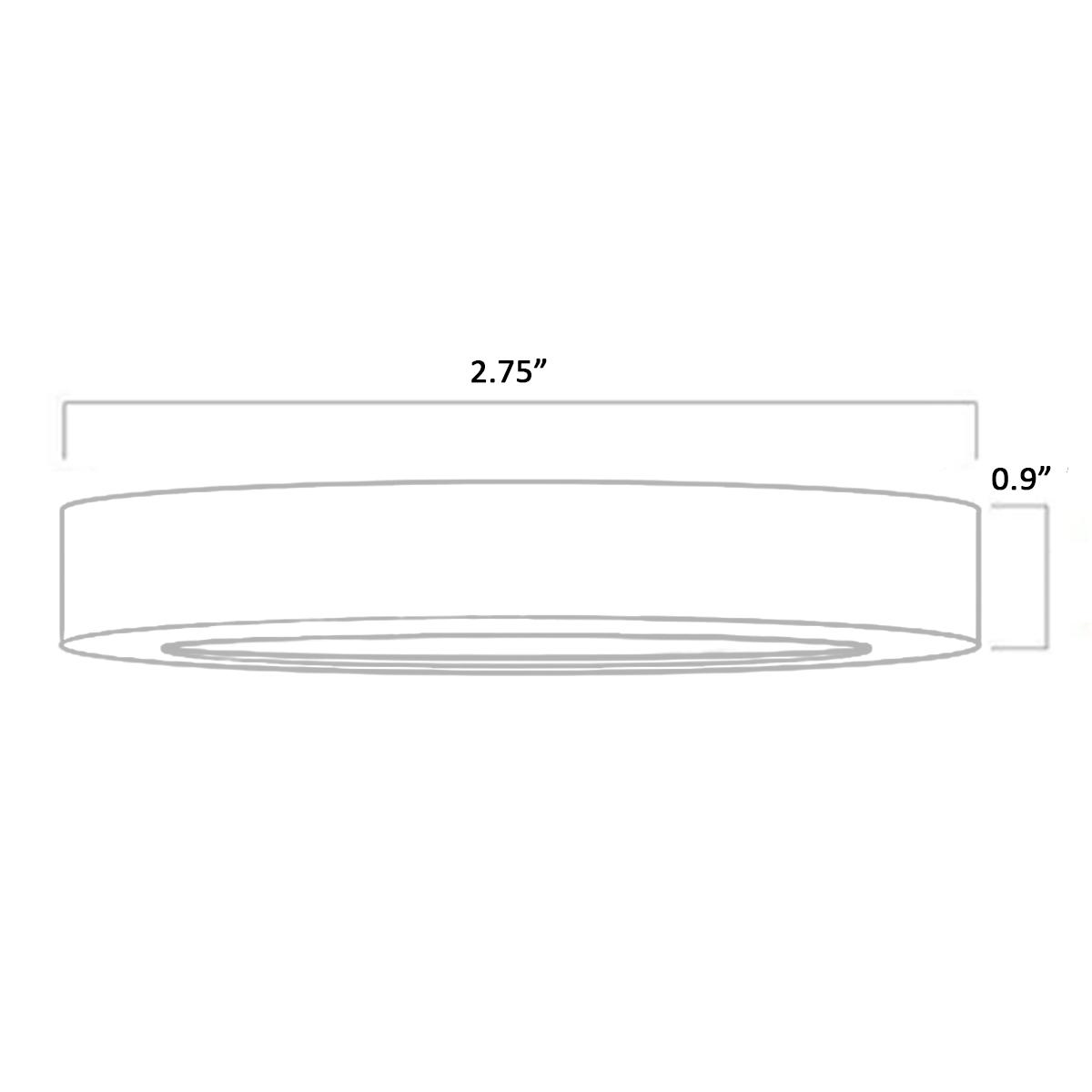 120V 3-CCT LED Puck Light, 290Lm, Double Wire, 27K|30K|35K, Brushed Nickel