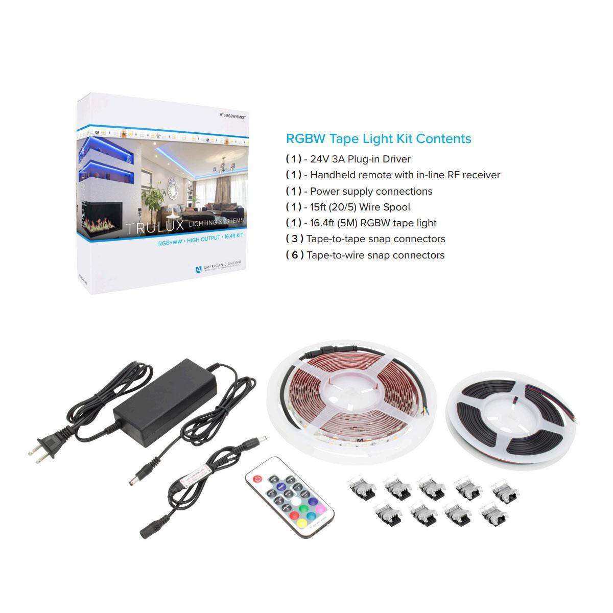 American Lighting HTL RGBW 5MKIT Trulux High Output LED Strip