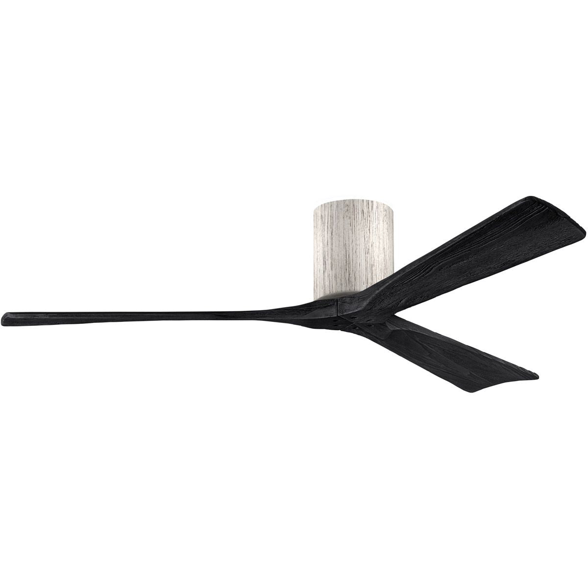 Irene 3-Blade 60 Inch Hugger Ceiling Fan with Remote, Barnwood with Matte Black Blades