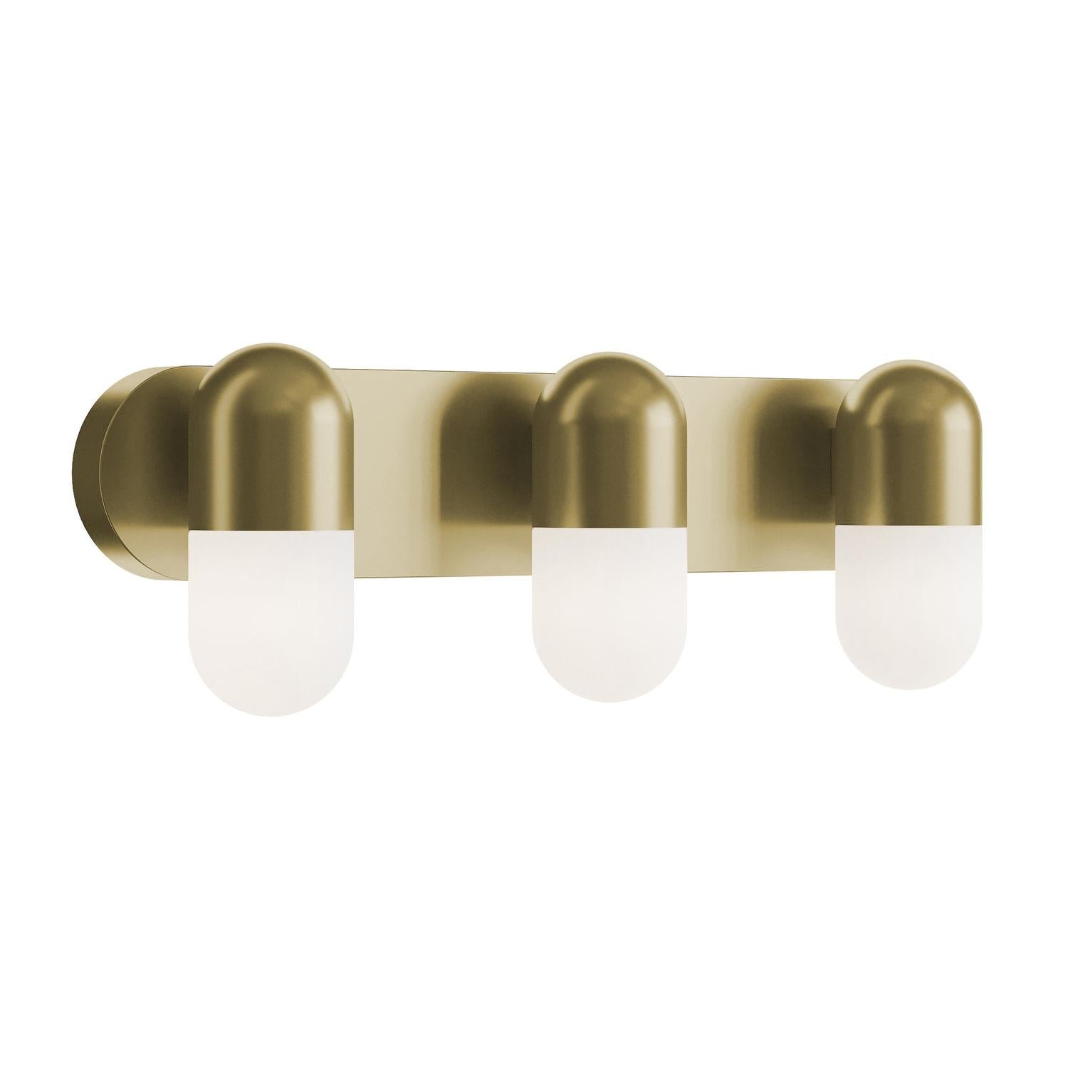 Irvine 24'' 3-Light LED Bathroom Vanity Light, Light Antique Brass Finish