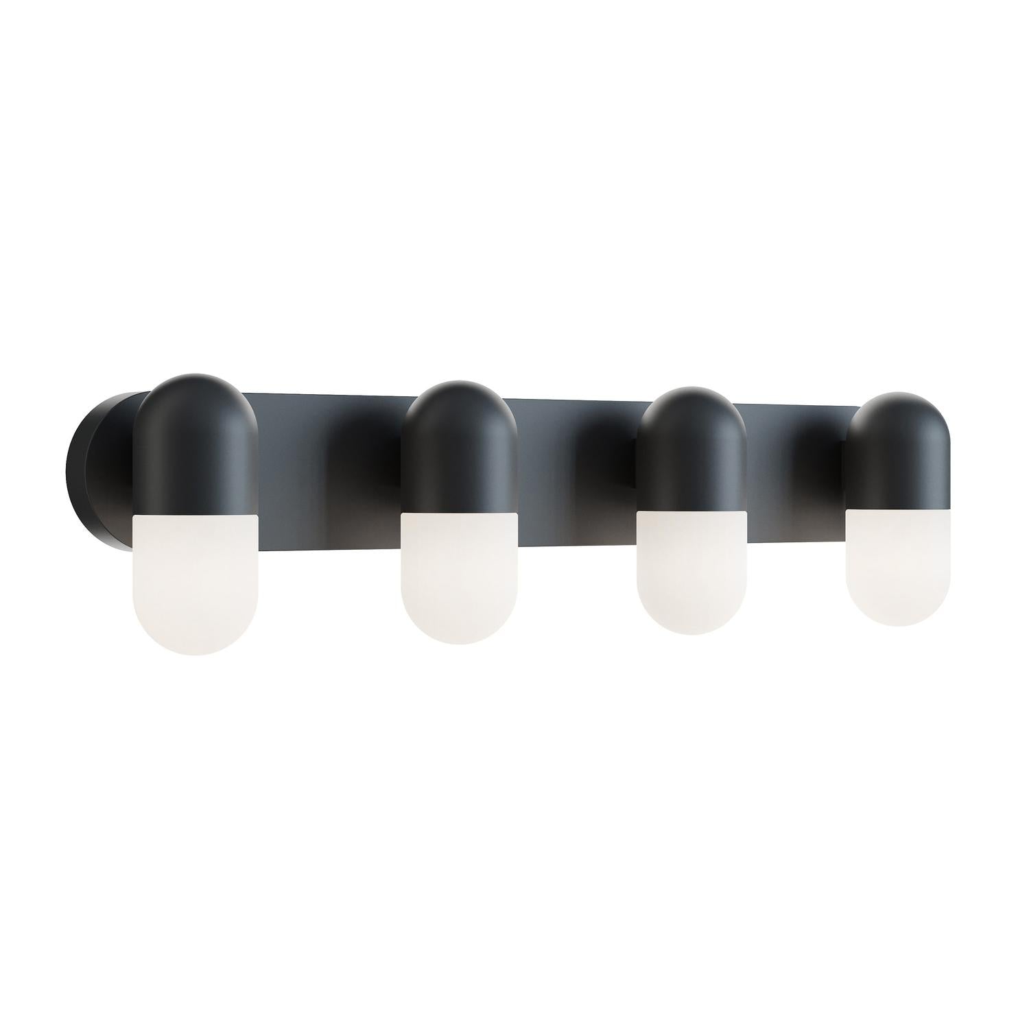 Irvine 33'' 4-Light LED Bathroom Vanity Light, Black Finish