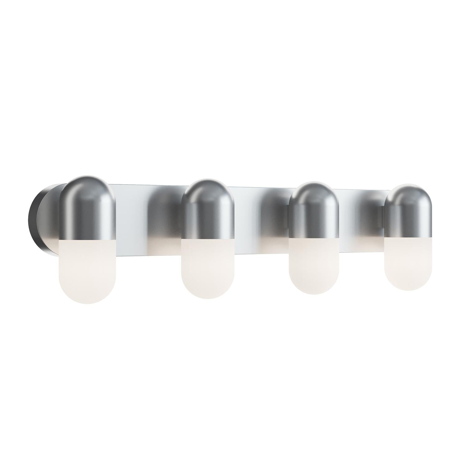 Irvine 33'' 4-Light LED Bathroom Vanity Light, Satin Nickel Finish