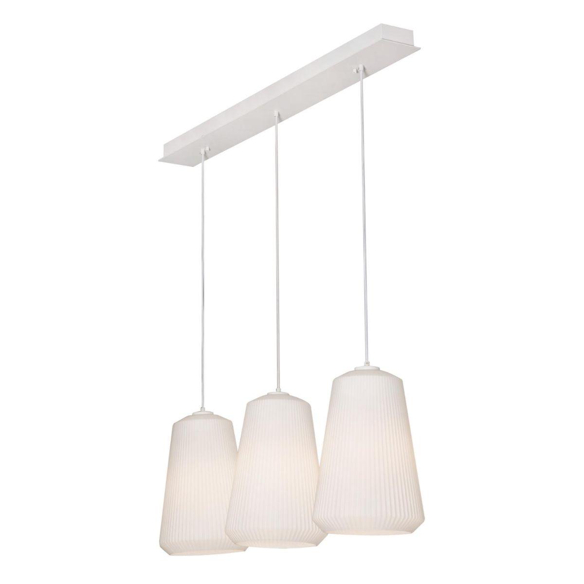 Isla 48 in. 3 Lights Pendant Light White Finish - Bees Lighting