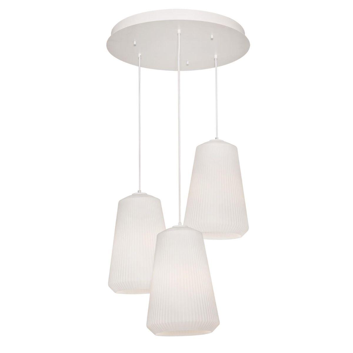 Isla 24 in. 3 Lights Pendant Light White Finish - Bees Lighting