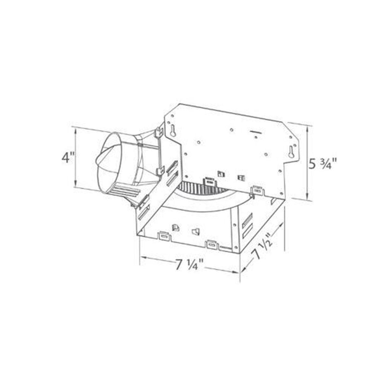 Delta BreezIntegrity Universal Housing only for use with ITG80-B - Bees Lighting