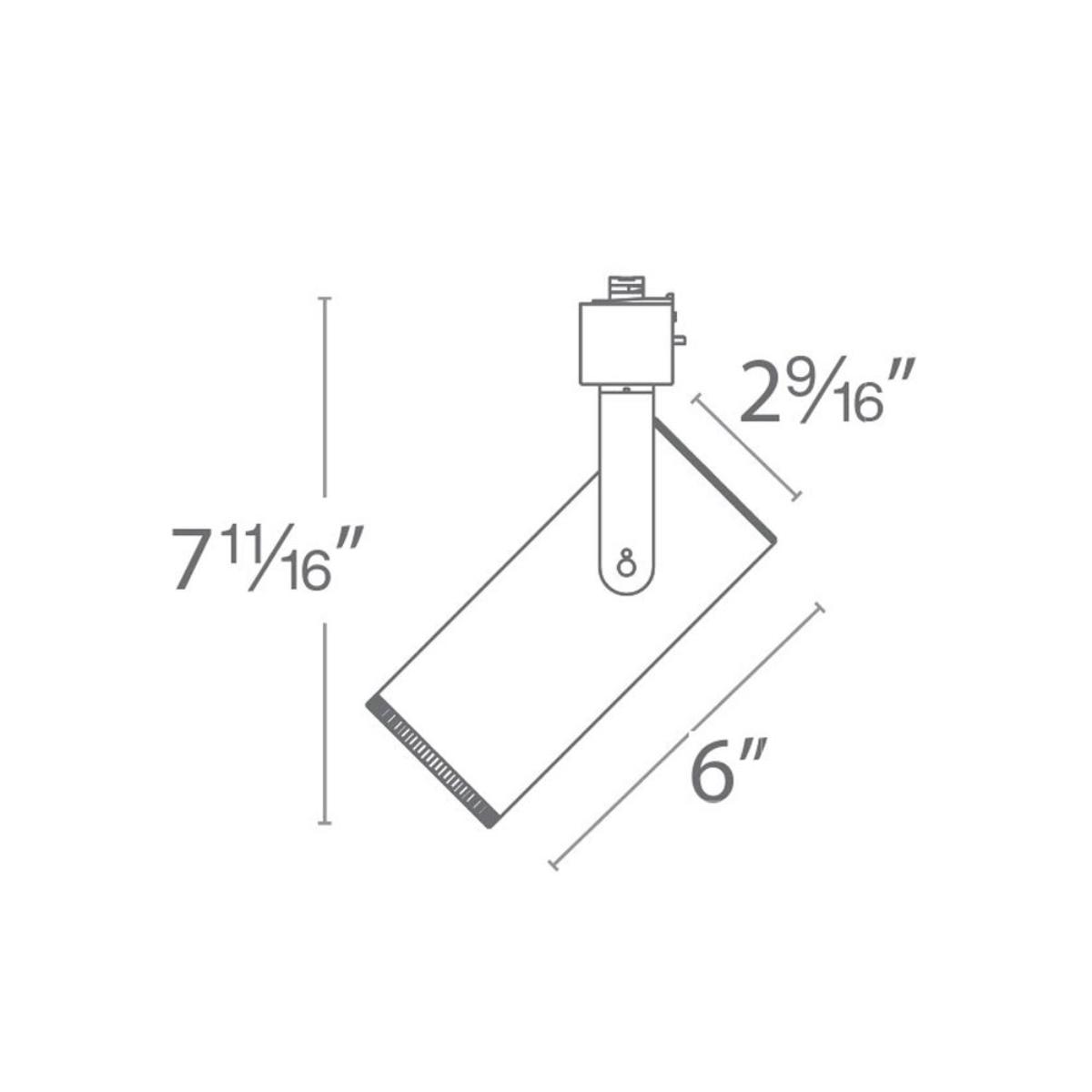 Silo LED Track Head 20W 1100 Lumens 3000K, Juno, Black