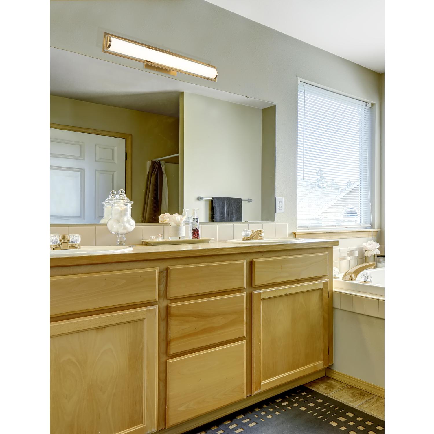 Jordan 36'' LED Bath Bar, Light Antique Brass Finish