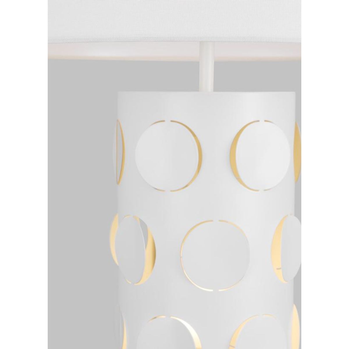 Dottie 2 Lights Table Lamp Matte White Finish