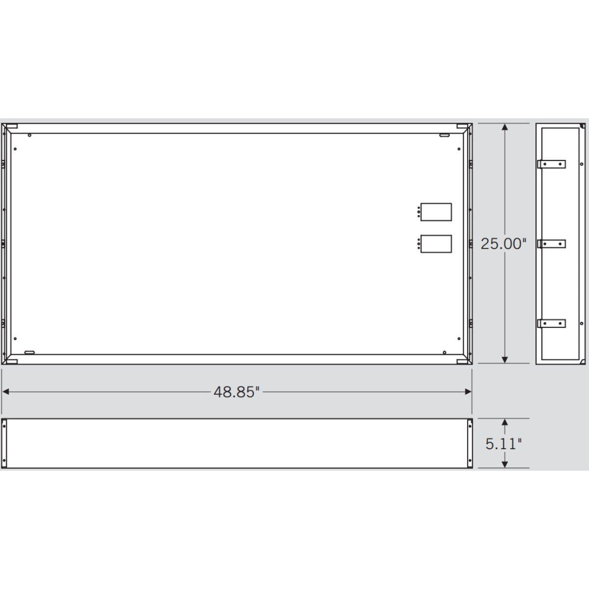 Surface Mount Kit For XFit 2x4 LED Center Basket Troffers - Bees Lighting