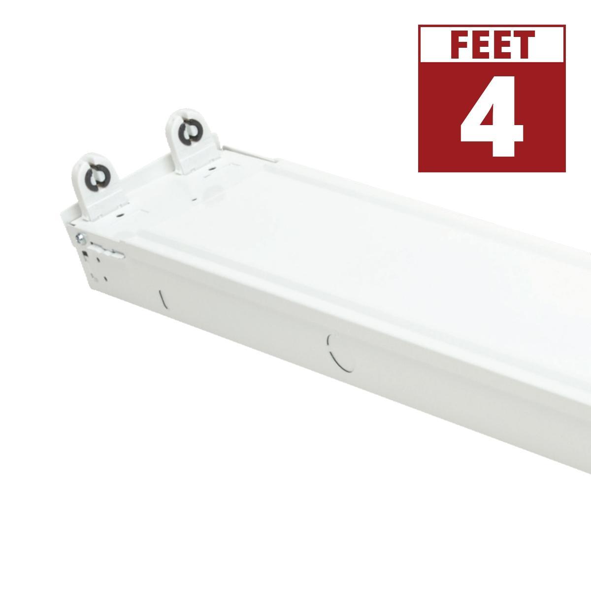 4ft T8 2-Lamp LED Ready Strip Light, Single End Wiring, Bulbs Not Included - Bees Lighting