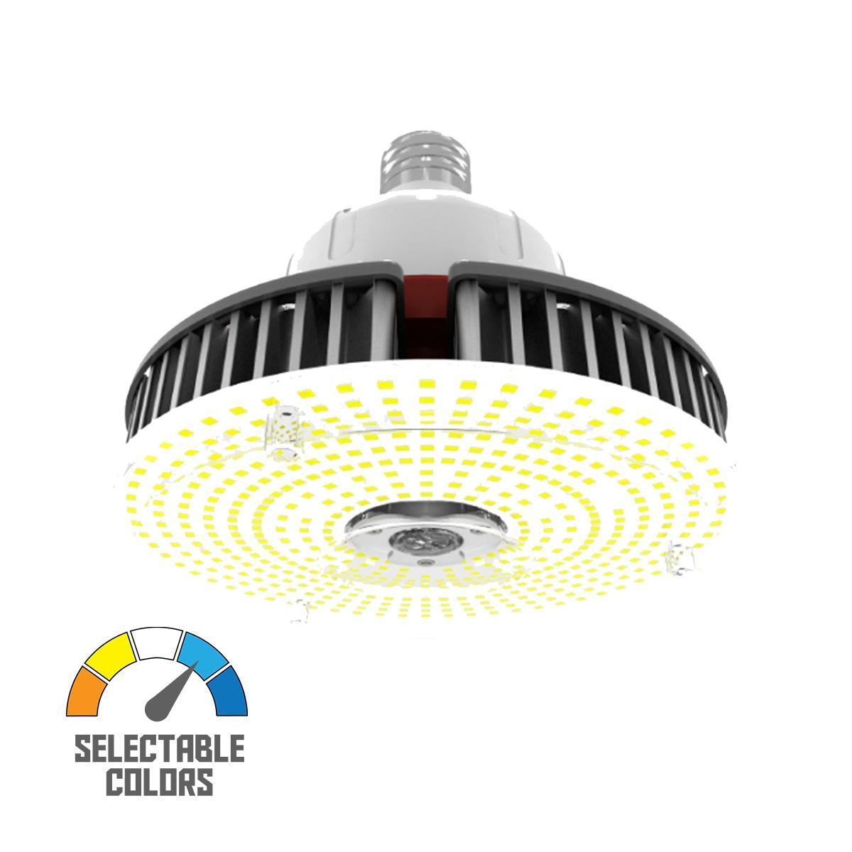 HID LED High Bay Lamp, 80W|95W|115W, 17000 Lumens, Selectable CCT, EX39 Mogul, 120-277V - Bees Lighting