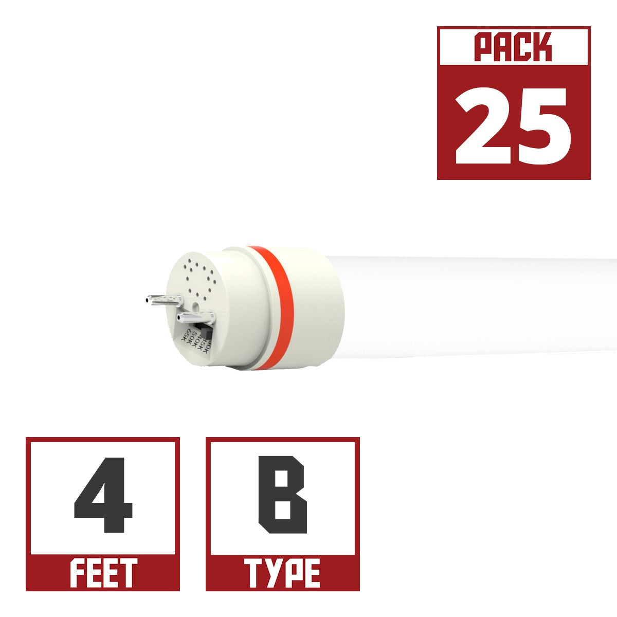 4ft LED T8 Tube, 14.5 Watts, 1800 Lumens, 3000K to 6500K, Ballast Bypass, Single|Dual End