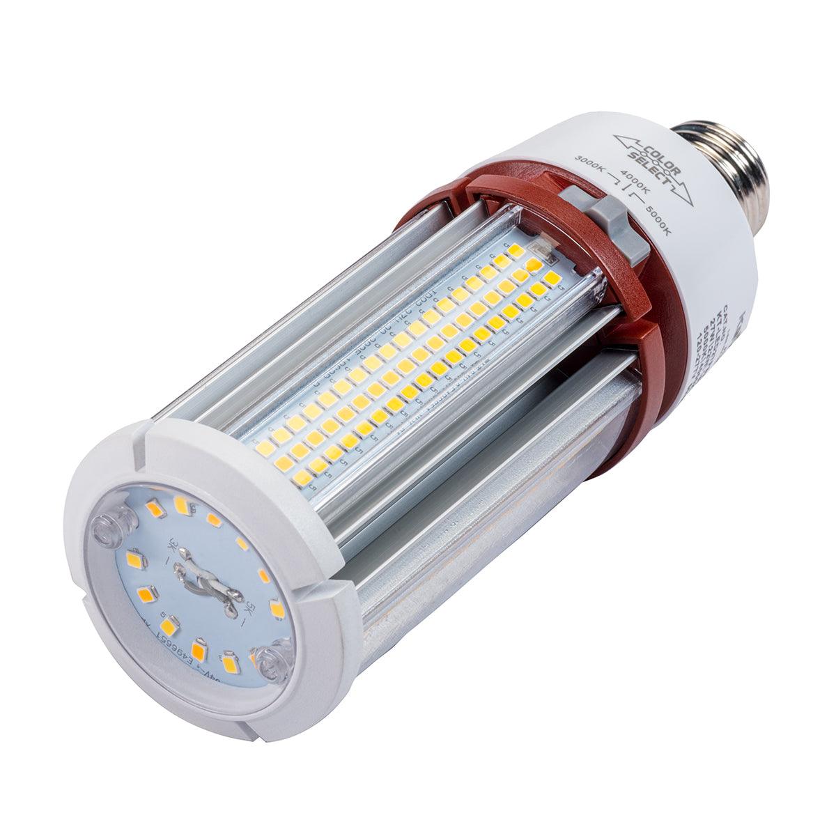 LED Corn Bulb, 18W|22W|27W, 3900lm, Selectable CCT, 100W MH Equal, E26 Base, 120-277V - Bees Lighting