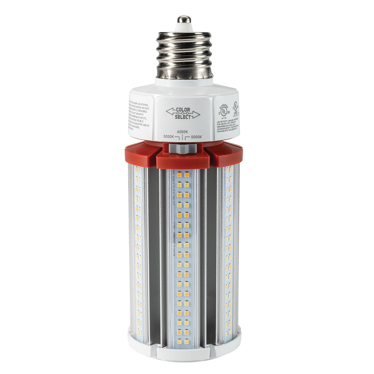 LED Corn Bulb, 27W|36W|45W, 6300lm, Selectable CCT, 175W MH Equal, EX39 Mogul, 120-277V - Bees Lighting