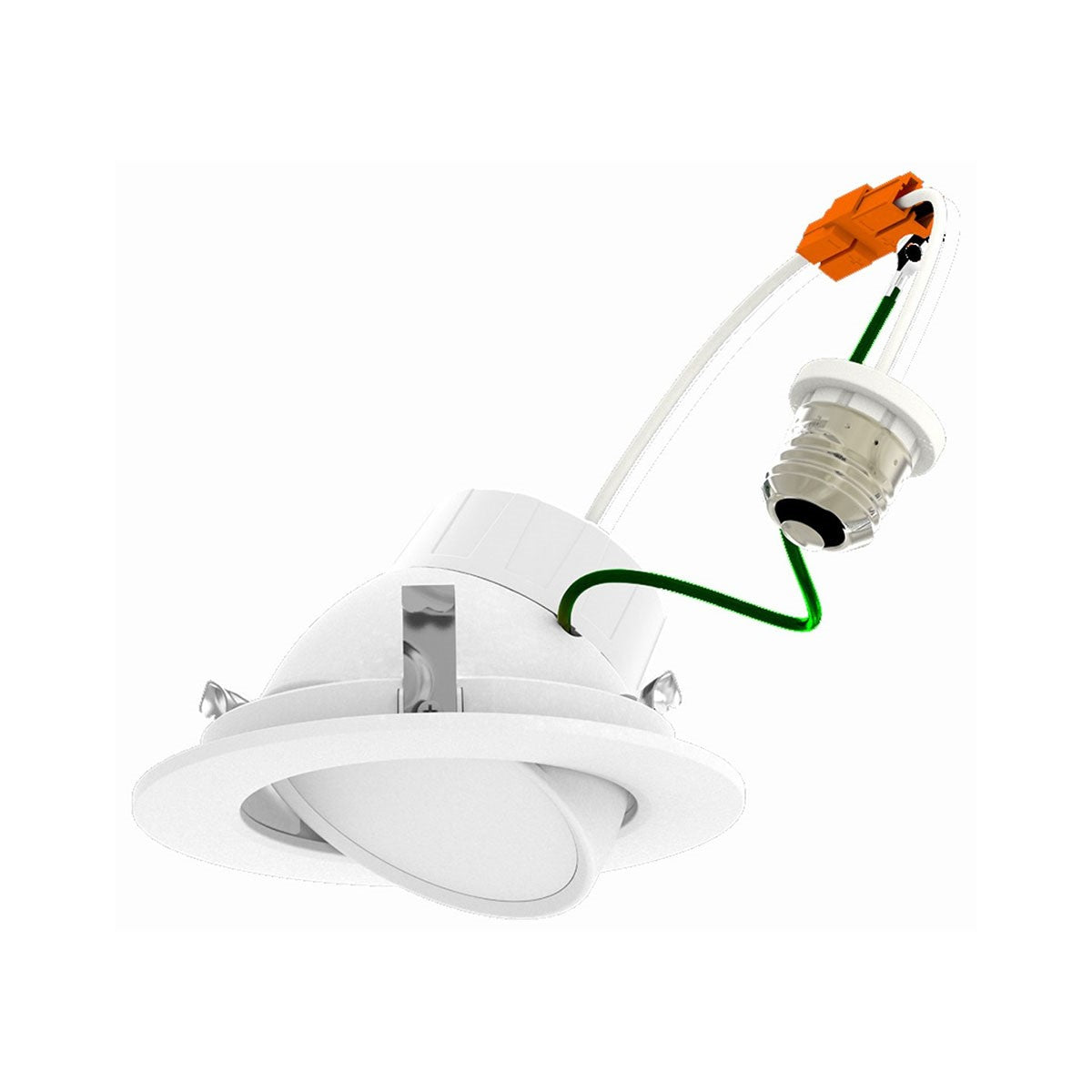 Aviva Gimbal 4" LED Recessed Can Light, 8 Watts, 800 Lumens, 27K|30K|35K|40K|50K