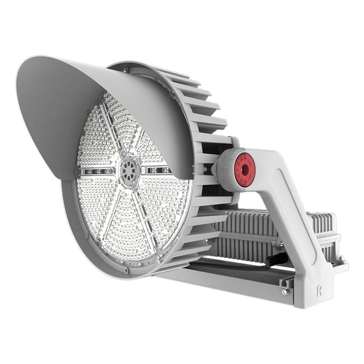 LED Sports Flood Light, 500 Watts, 70000 Lumens, 5000K, 120-277V, Trunnion Mount - Bees Lighting