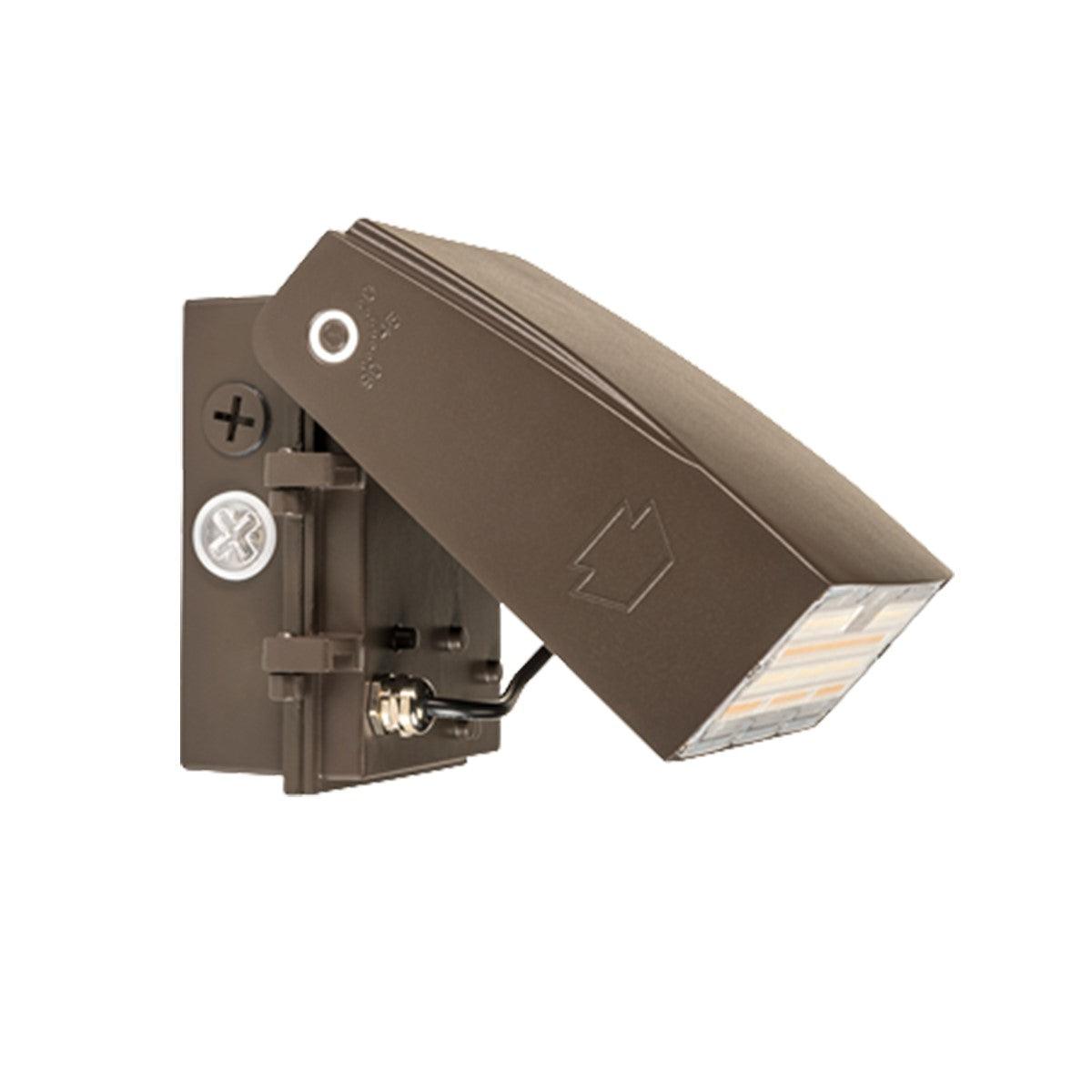 LED Wall Pack With Photocell, 35 Watts, 5070 Lumens, 30K/40K/50K, 120-277V, Bronze Finish - Bees Lighting