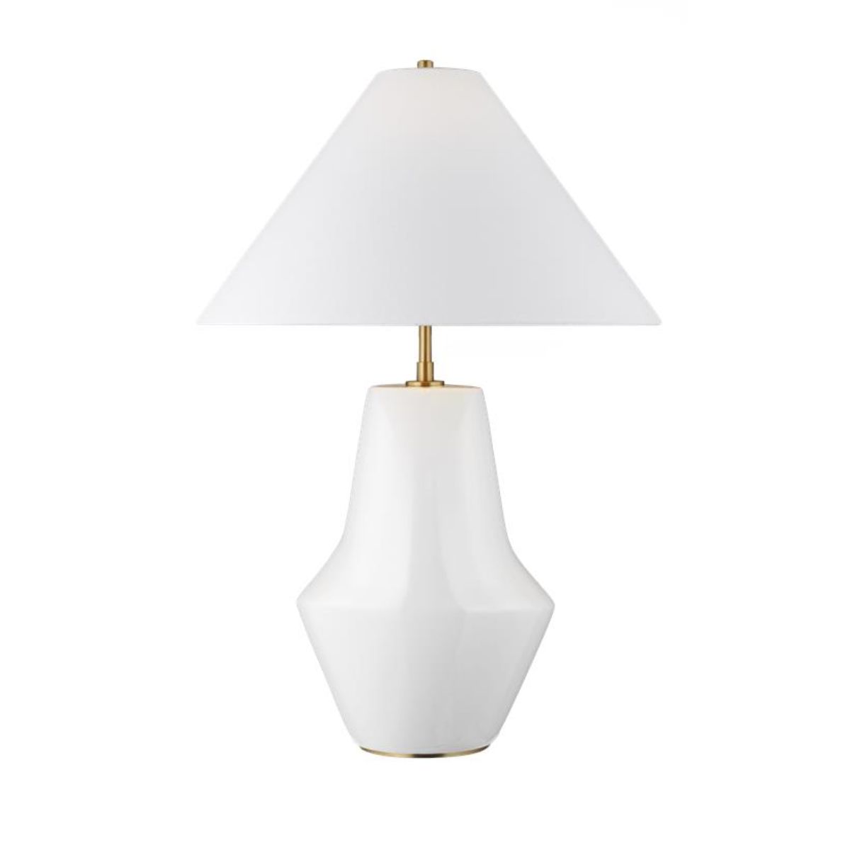 Contour Short Table Lamp Arctic White Finish