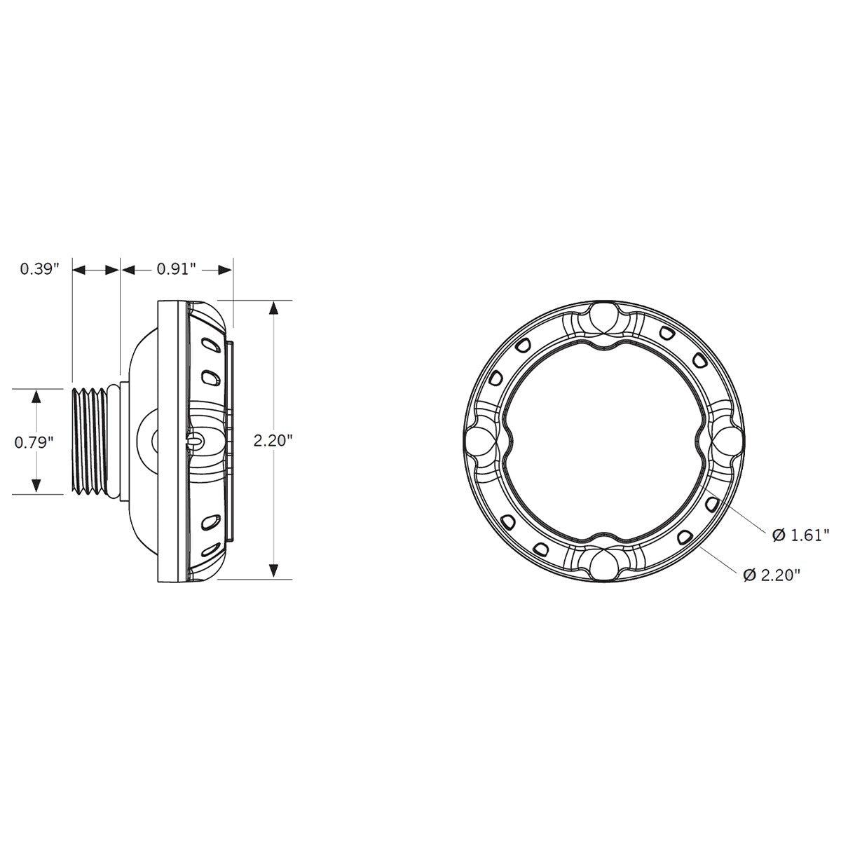 Keystone LED Microwave Occupancy/Daylight Sensor 12VDC Input Voltage 49ft Mounting Height - Bees Lighting