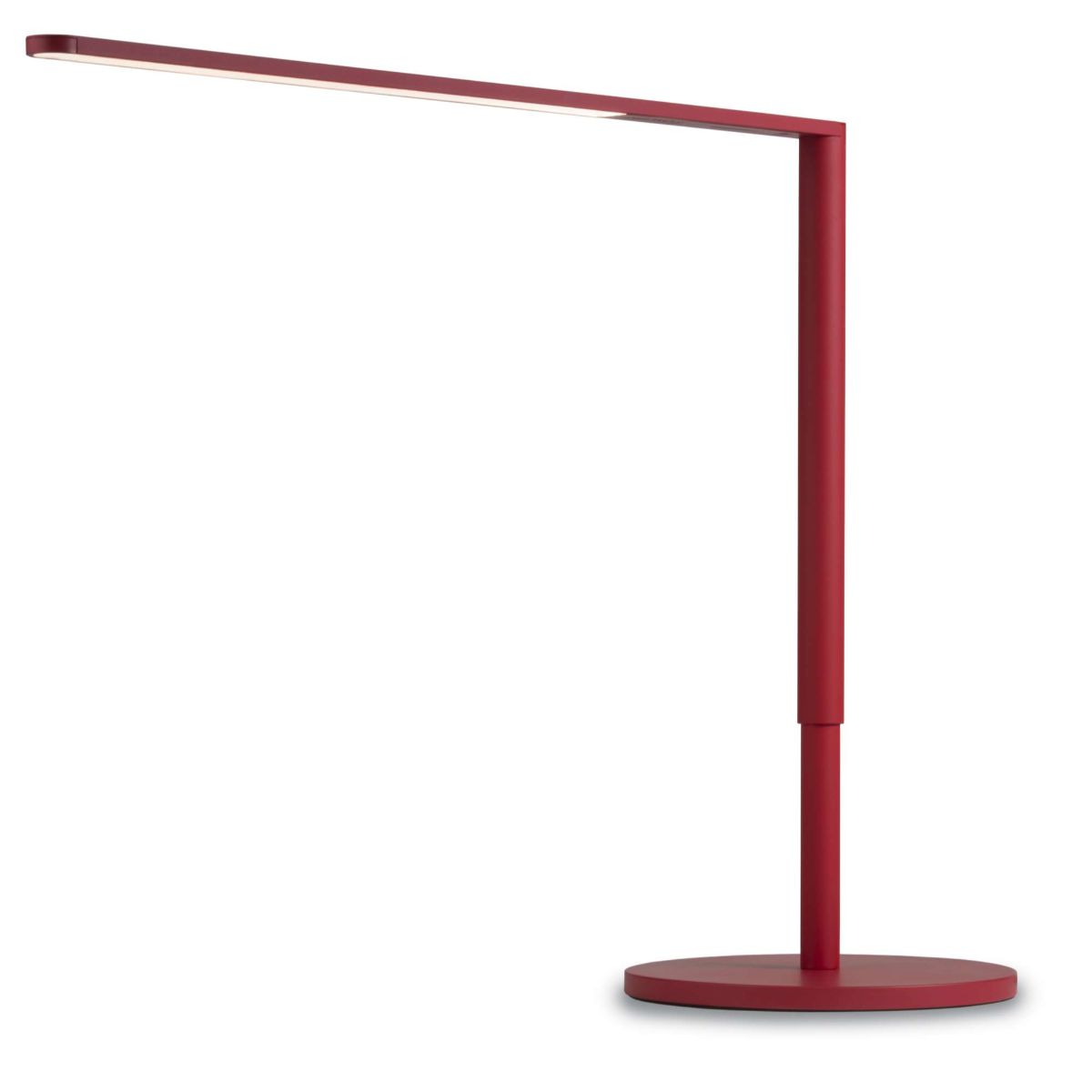 Lady7 Matte Red Contemporary LED Desk Lamp and USB Port