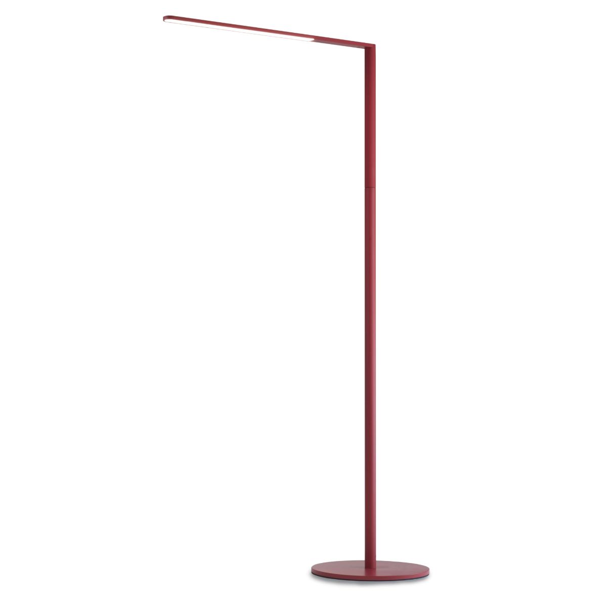 Lady7 Matte Red Contemporary LED Floor Lamp with USB Port