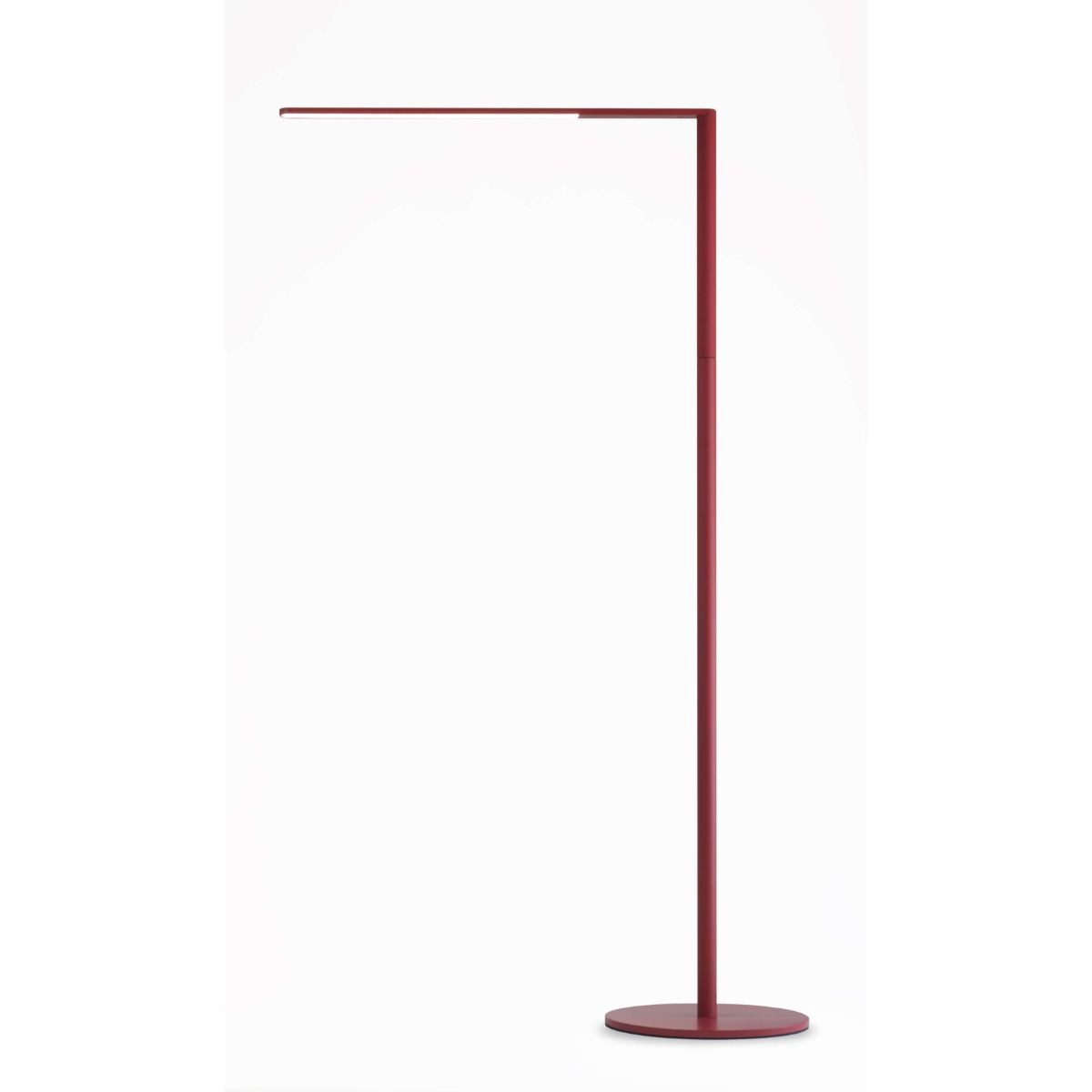 Lady7 Matte Red Contemporary LED Floor Lamp with USB Port