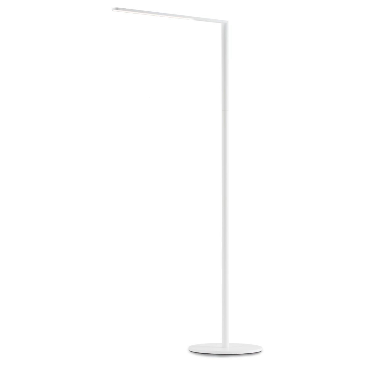 Lady7 Matte White Contemporary LED Floor Lamp with USB Port