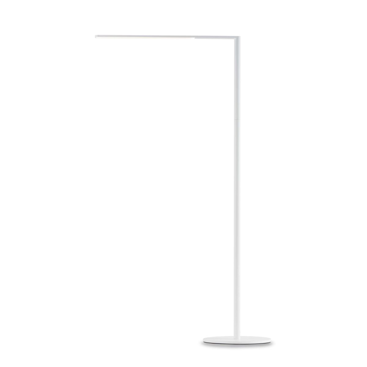 Lady7 Matte White Contemporary LED Floor Lamp with USB Port