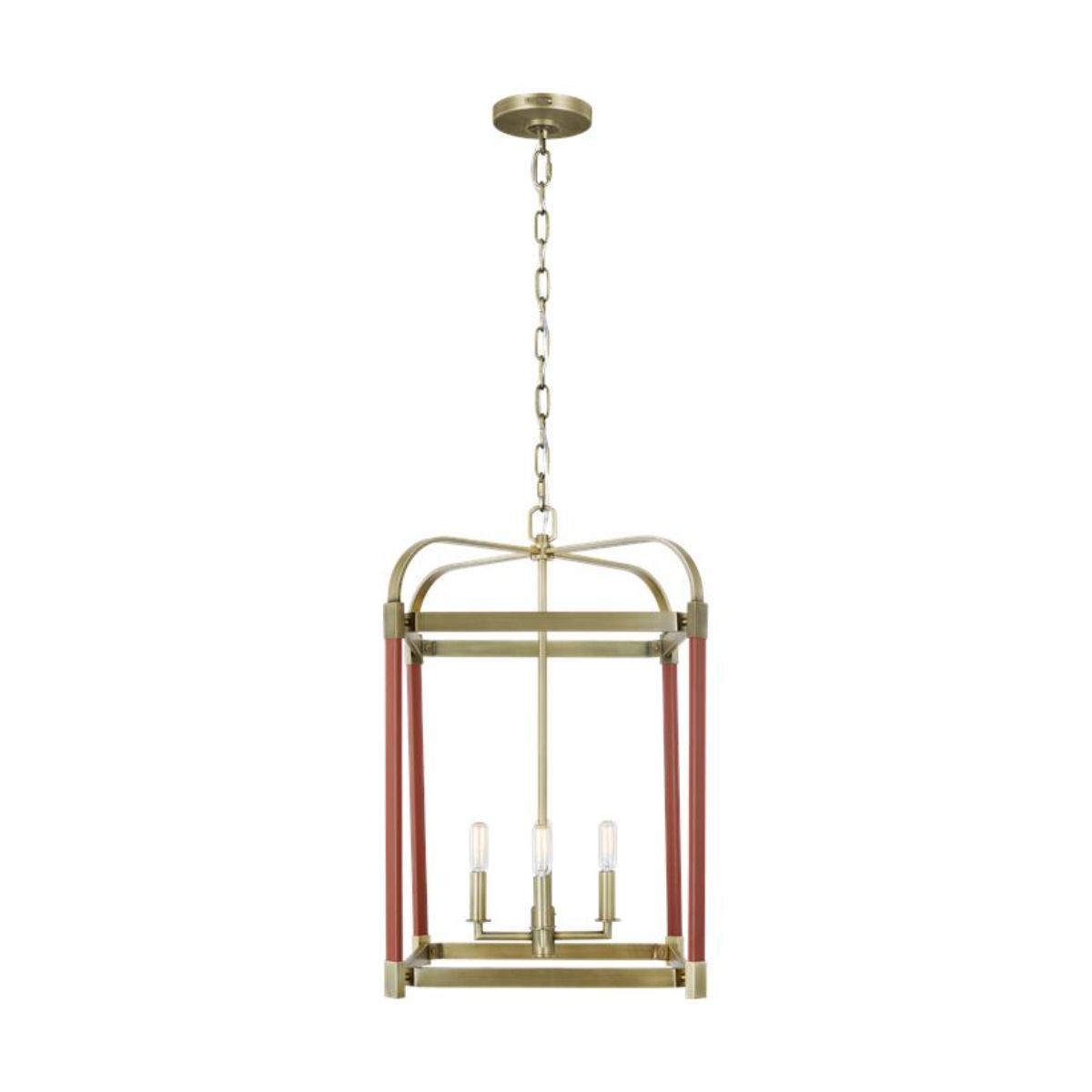 Hadley 16 in. 4 Lights Pendant Light Brass Finish - Bees Lighting