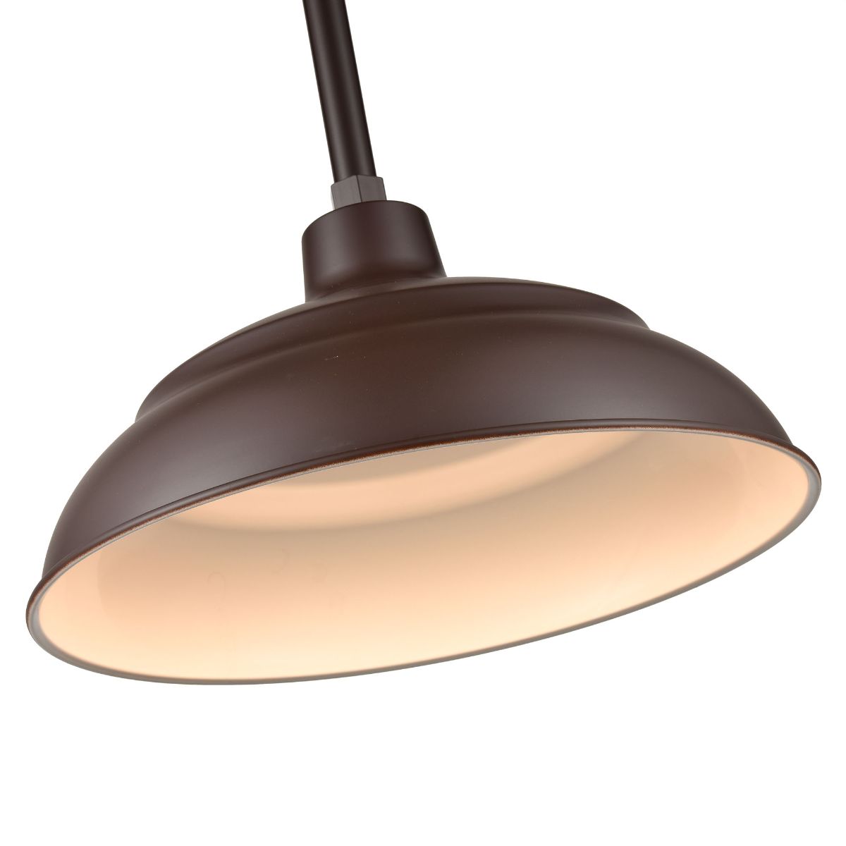 R Series 17 in. LED Bronze Outdoor Warehouse Shade with 3/4 in. Fitter - Bees Lighting