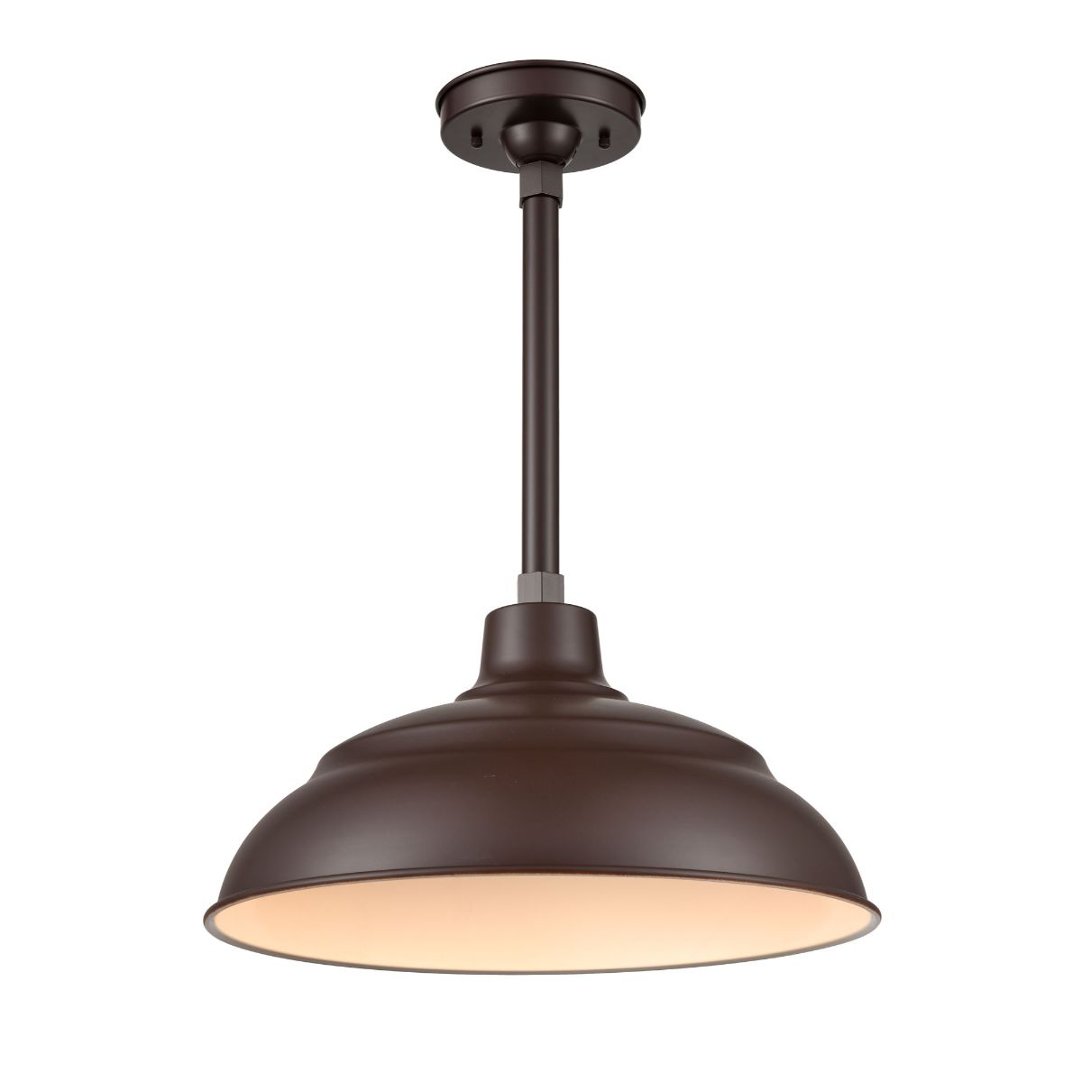 R Series 17 in. LED Bronze Outdoor Warehouse Shade with 3/4 in. Fitter - Bees Lighting