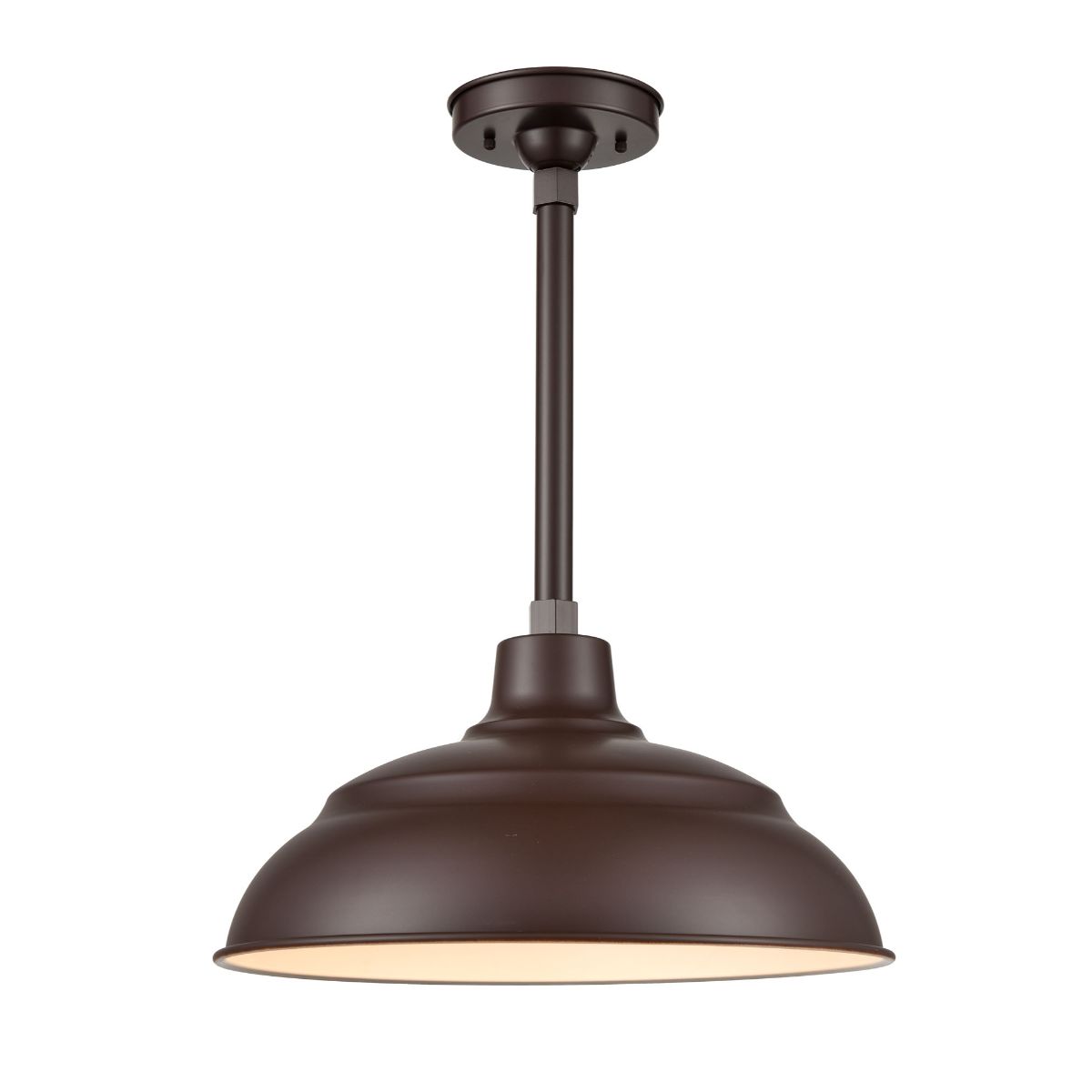 R Series 17 in. LED Bronze Outdoor Warehouse Shade with 3/4 in. Fitter - Bees Lighting