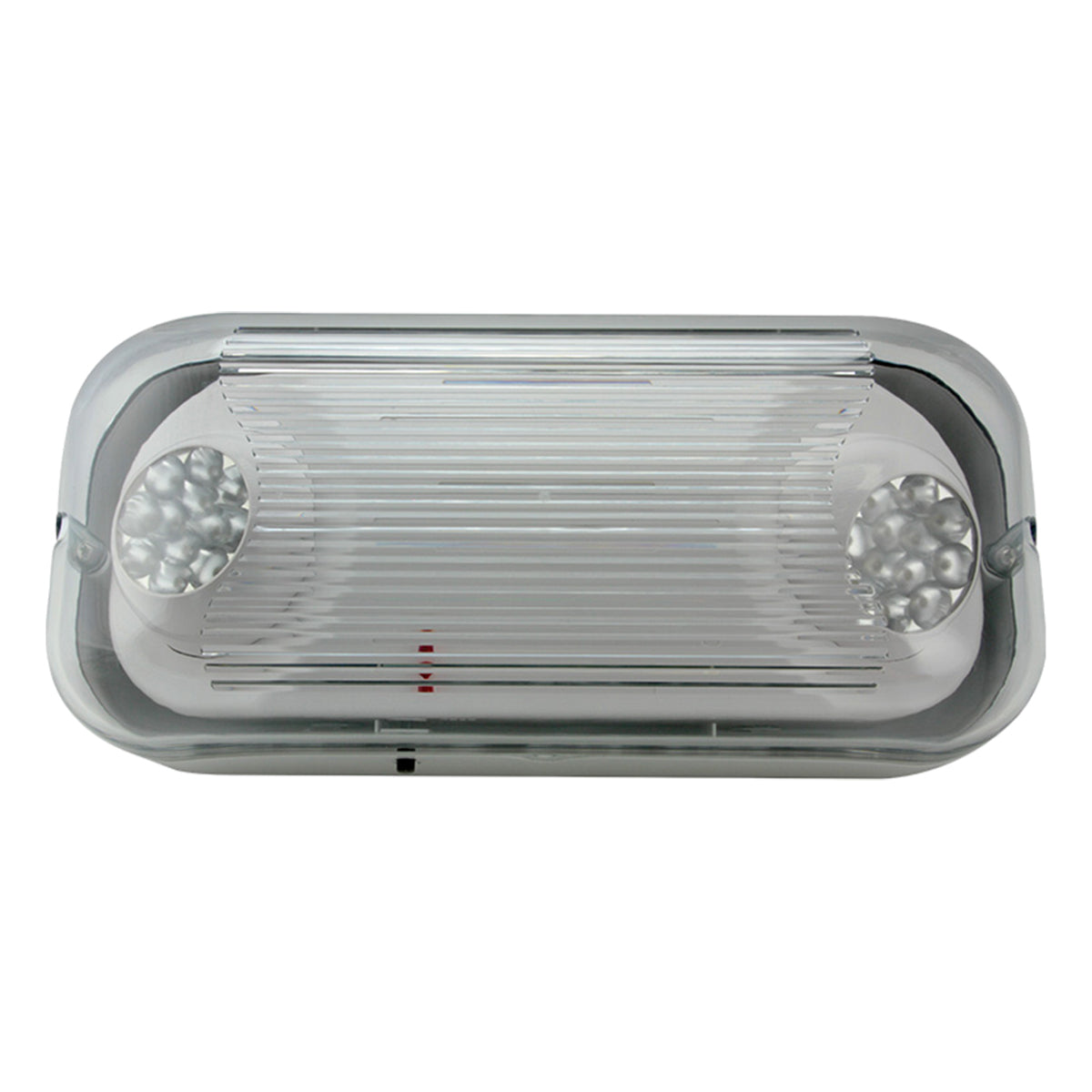 LED Emergency Light, 2 Watts, Dual Adjustable Head, 120-277V, Wet Rated, White