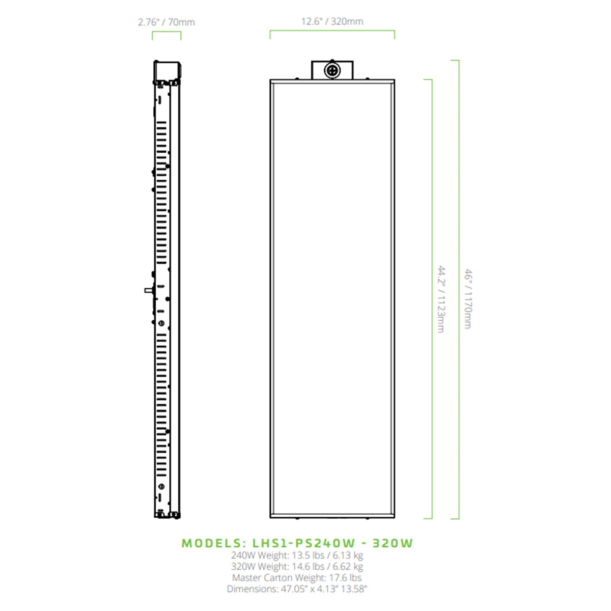 Linear High Bay LED Light, 180/200/220/240W, 36000lm, 4000K/5000K, 120-347V