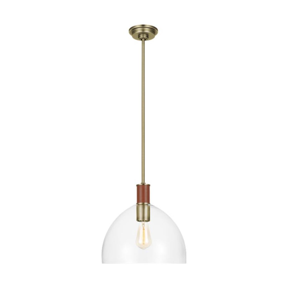 Hadley 13 in. Pendant Light Brass Finish