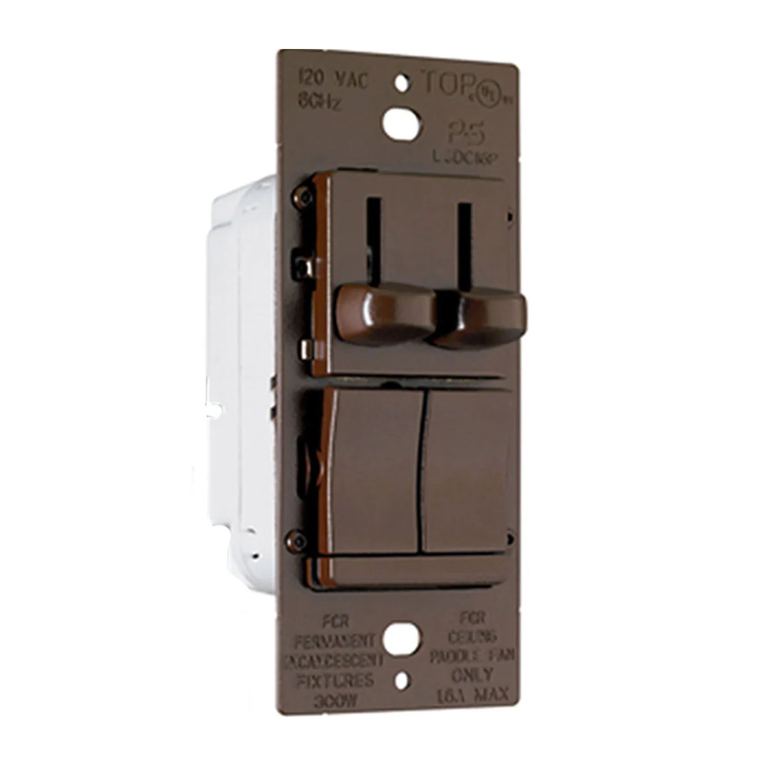 Legrand LSCLDC163P 3 Speed Ceiling Fan Switch Dimmer Combo Bees