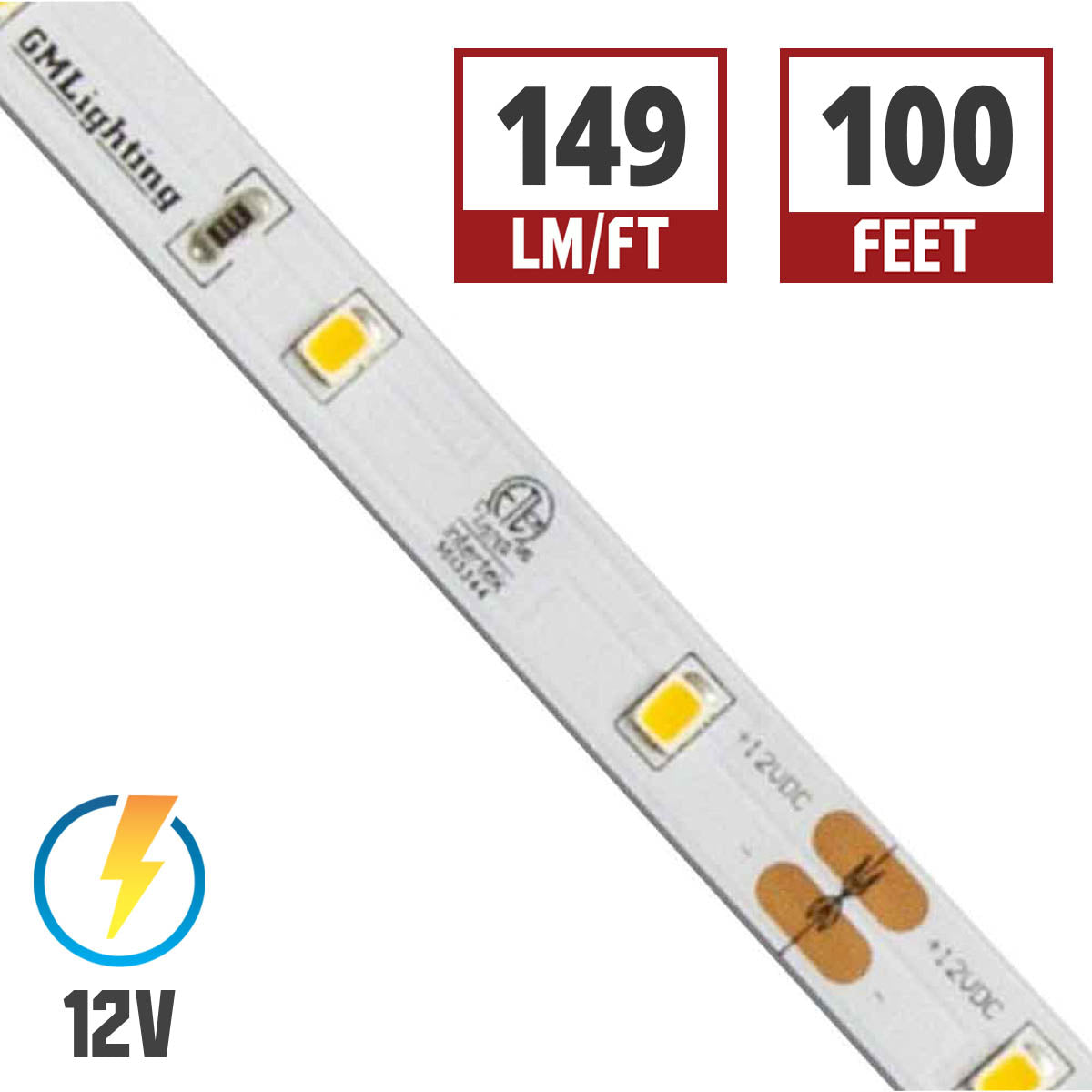 GM Lighting LTR E Econo LED Strip Light 1.5 Watts per ft 134