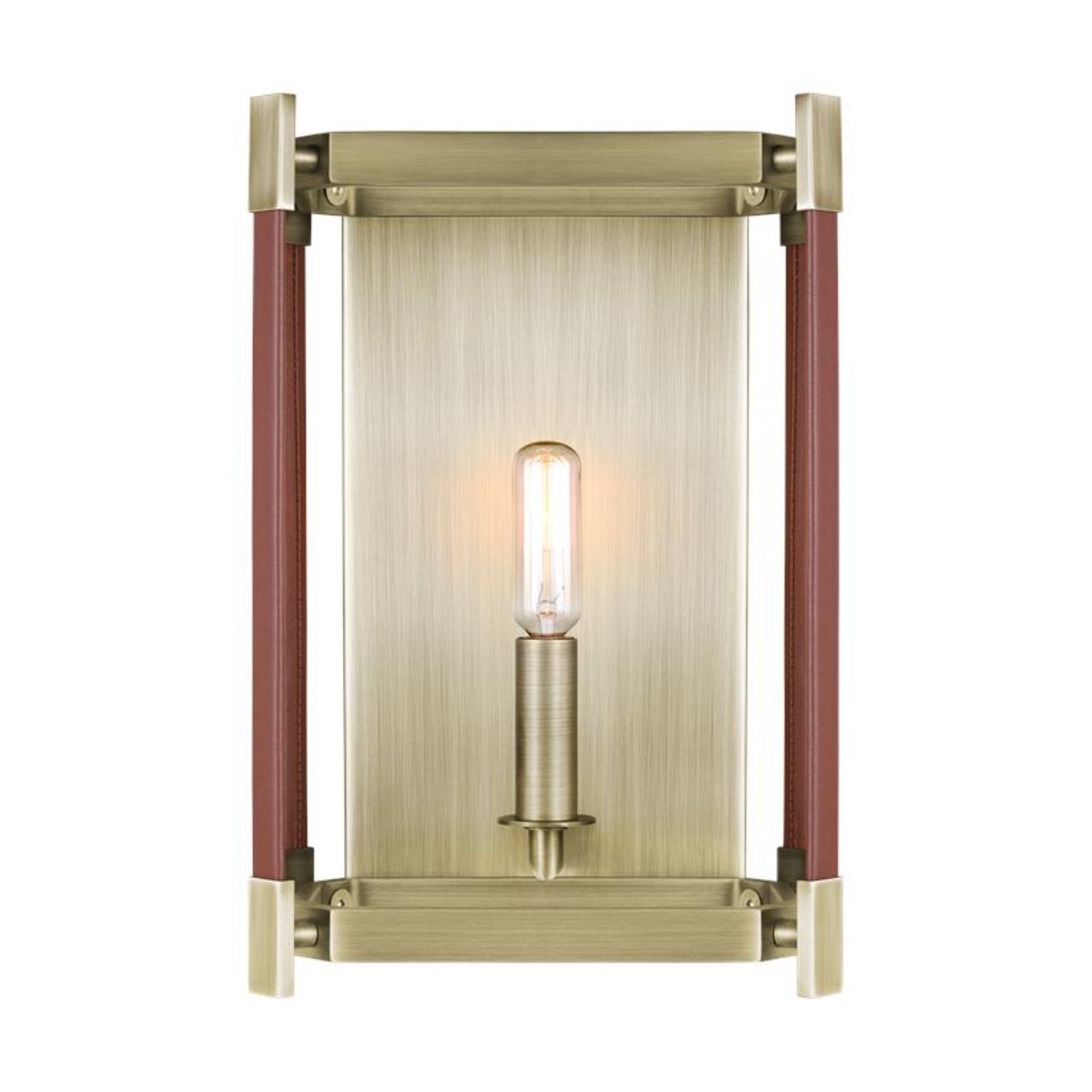 Hadley 12 in. Wall Light Worn Brass finish