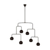 Chaumont 50 in. 6 lights Chandelier Iron finish - Bees Lighting