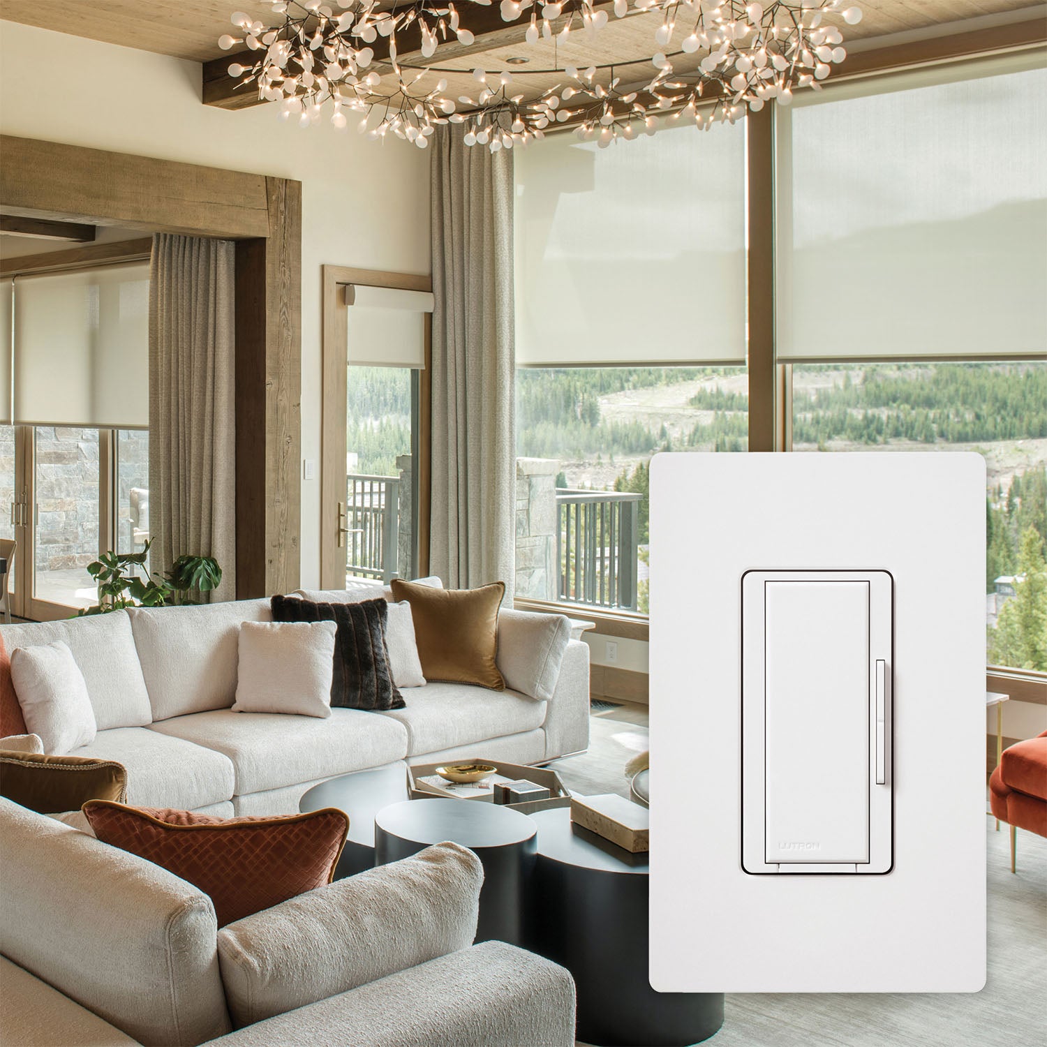 Lutron Maestro Companion Multi-Location Dimmer, Not for Standalone Use, Light Almond